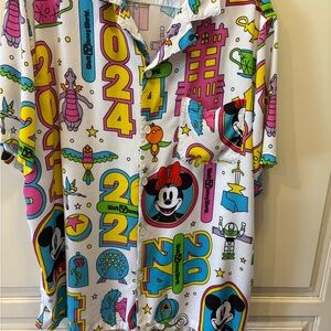 Colorful Disney World Graphic Shirt Unisex Sz XL